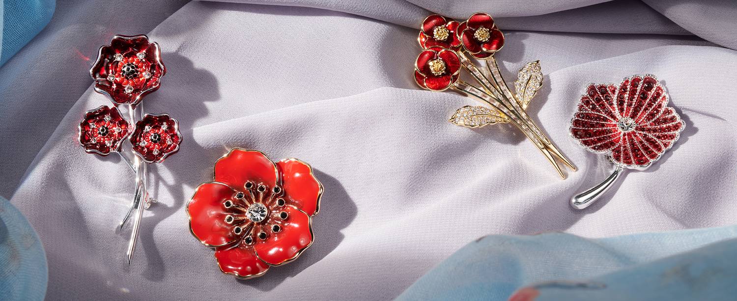 Poppy Brooches | Poppy Jewellery | Poppy Shop UK