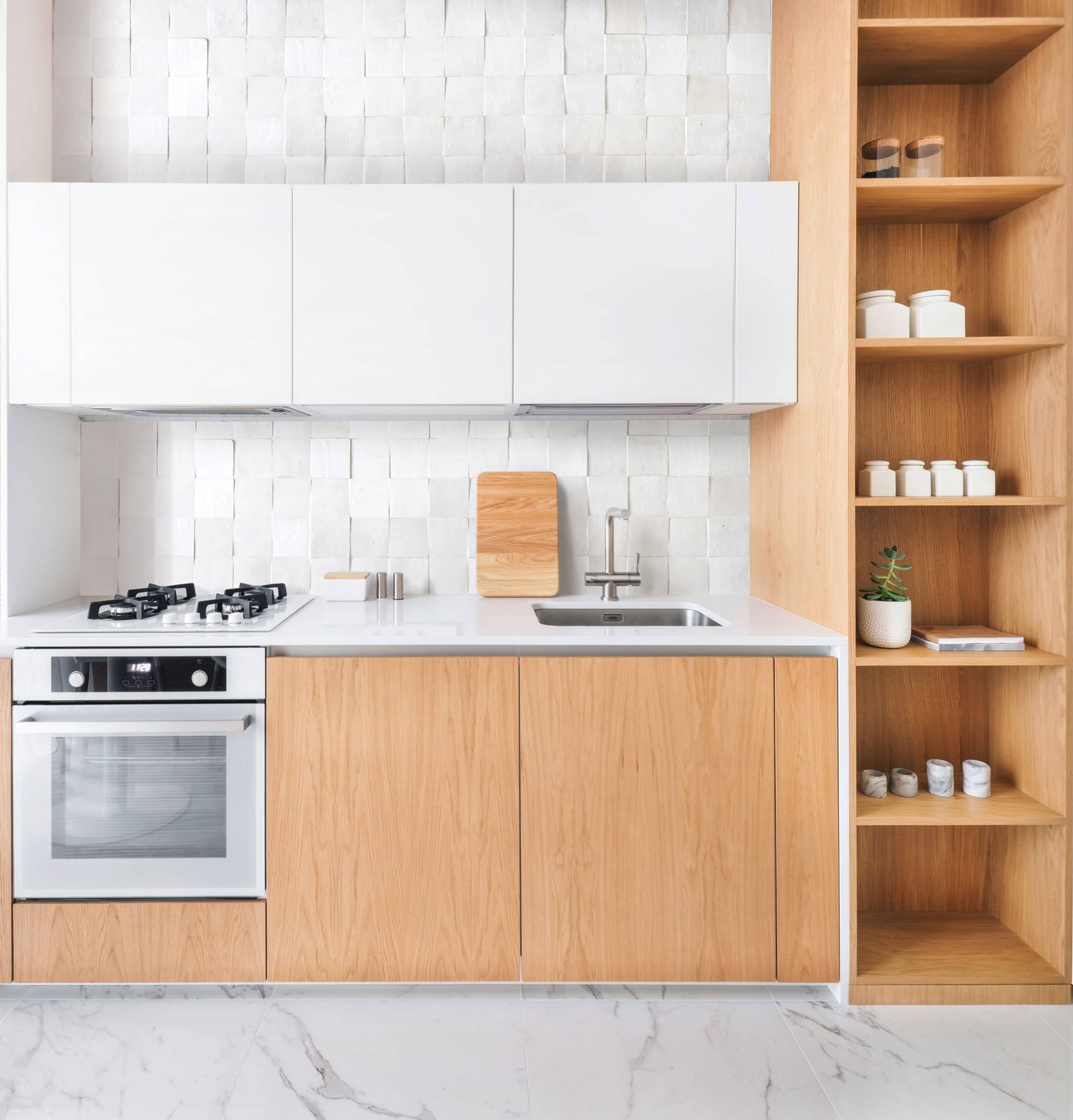 moroccan sea salt 4" zellige moroccan terracotta clé tile