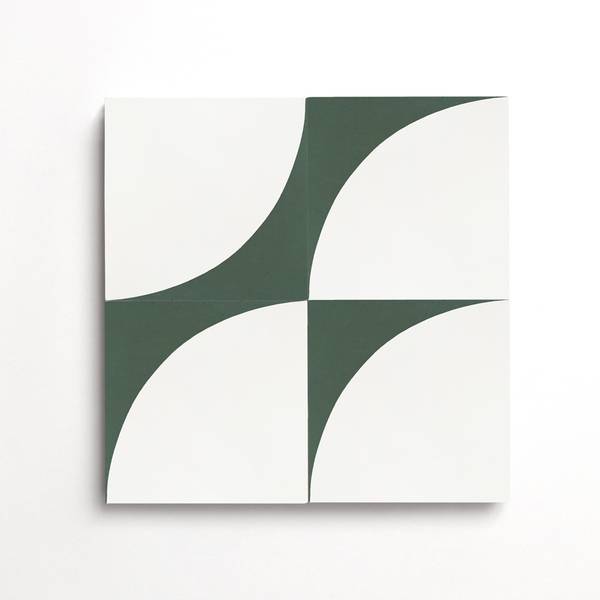 cement| arc | white + leaf | square  