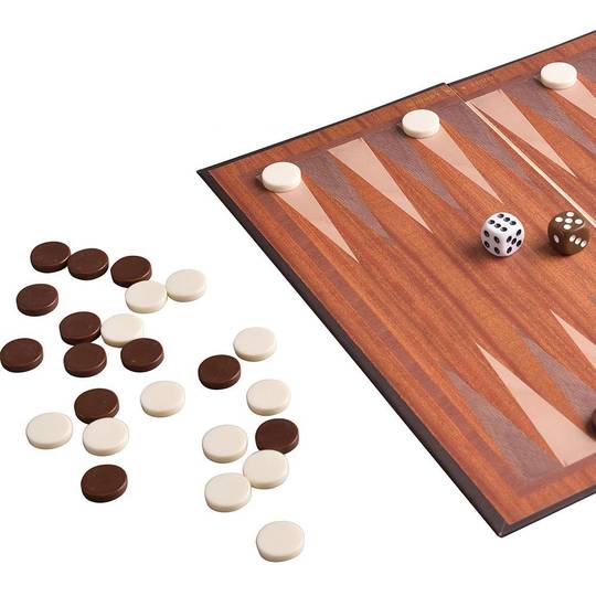Folding Backgammon Set - Backgammon Board & Pieces