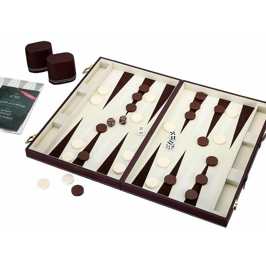 15 Inch Club Backgammon - Luxury Game Set