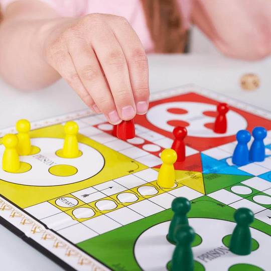 Ludo Board Game - 12" Folding Ludo Board