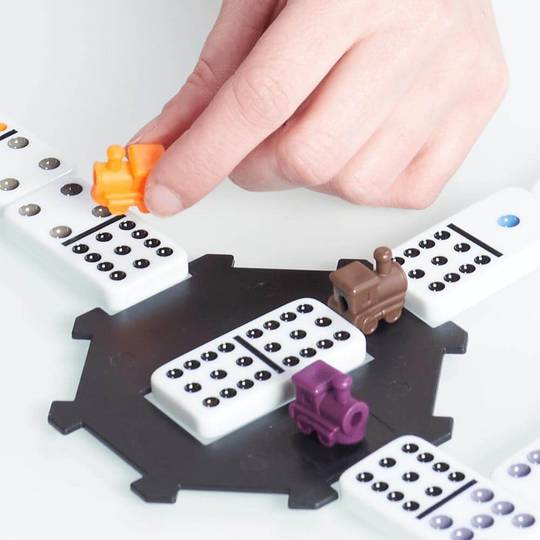 Mexican Train Dominoes - Mexican Dominoes in Wooden Box