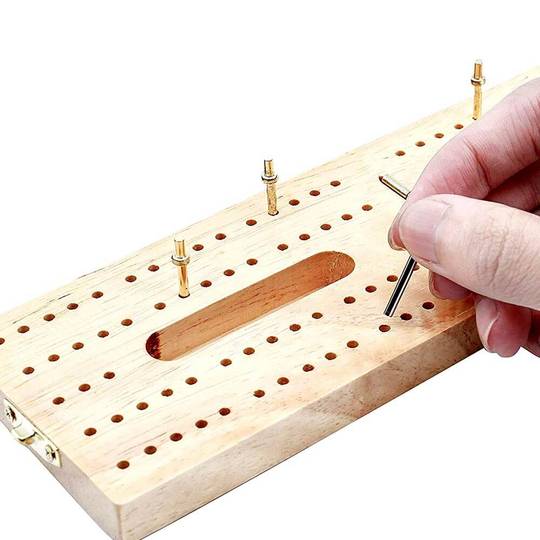 Folding Cribbage Board - Travel Cribbage Set