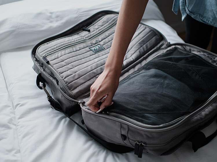 The Pakt One is a duffel that opens and packs like a suitcase