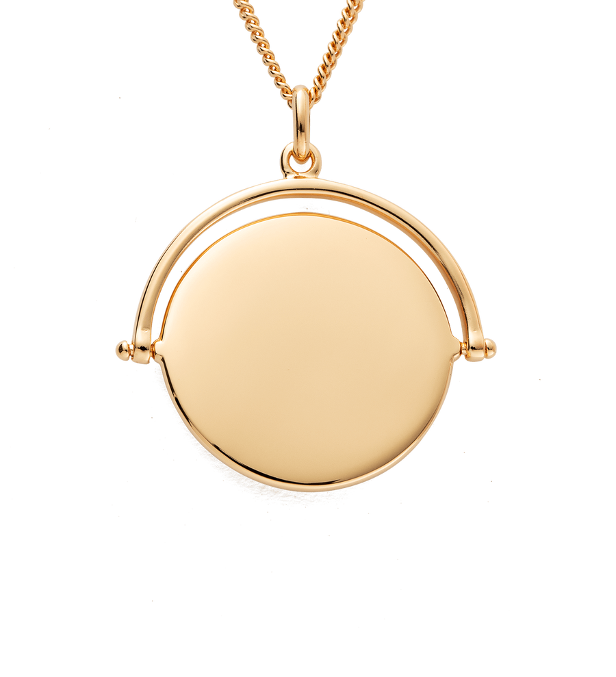 TRUE NORTH SPINNER NECKLACE (18K GOLD VERMEIL)