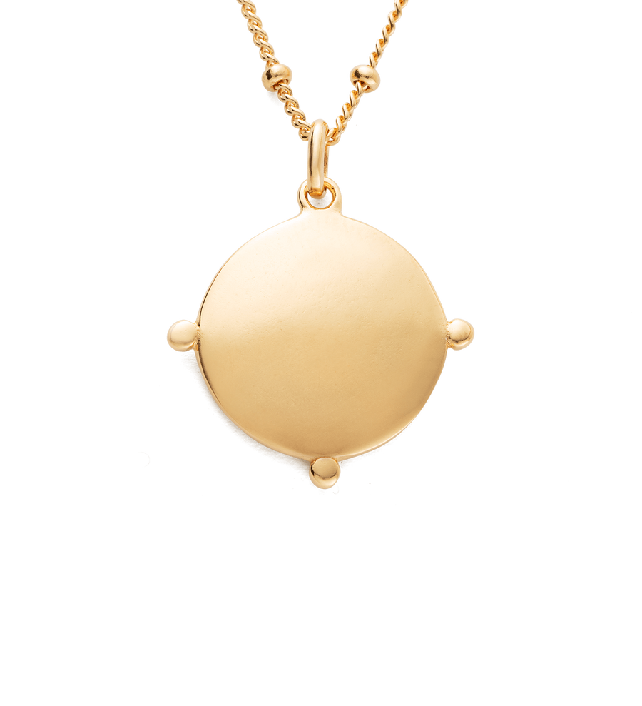 SAIL AWAY COIN NECKLACE (18K GOLD VERMEIL)