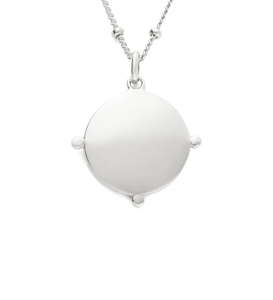 SAIL AWAY COIN NECKLACE (STERLING SILVER)