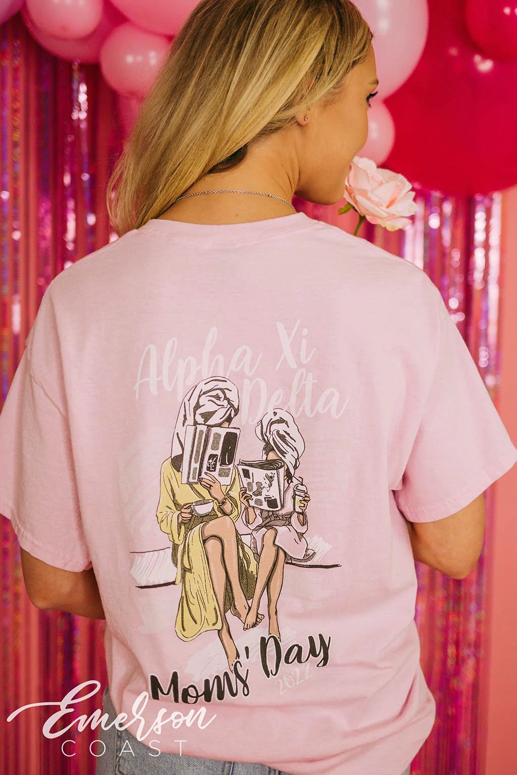 Sorority Moms Day Custom Sorority T shirt Designs Emerson Coast