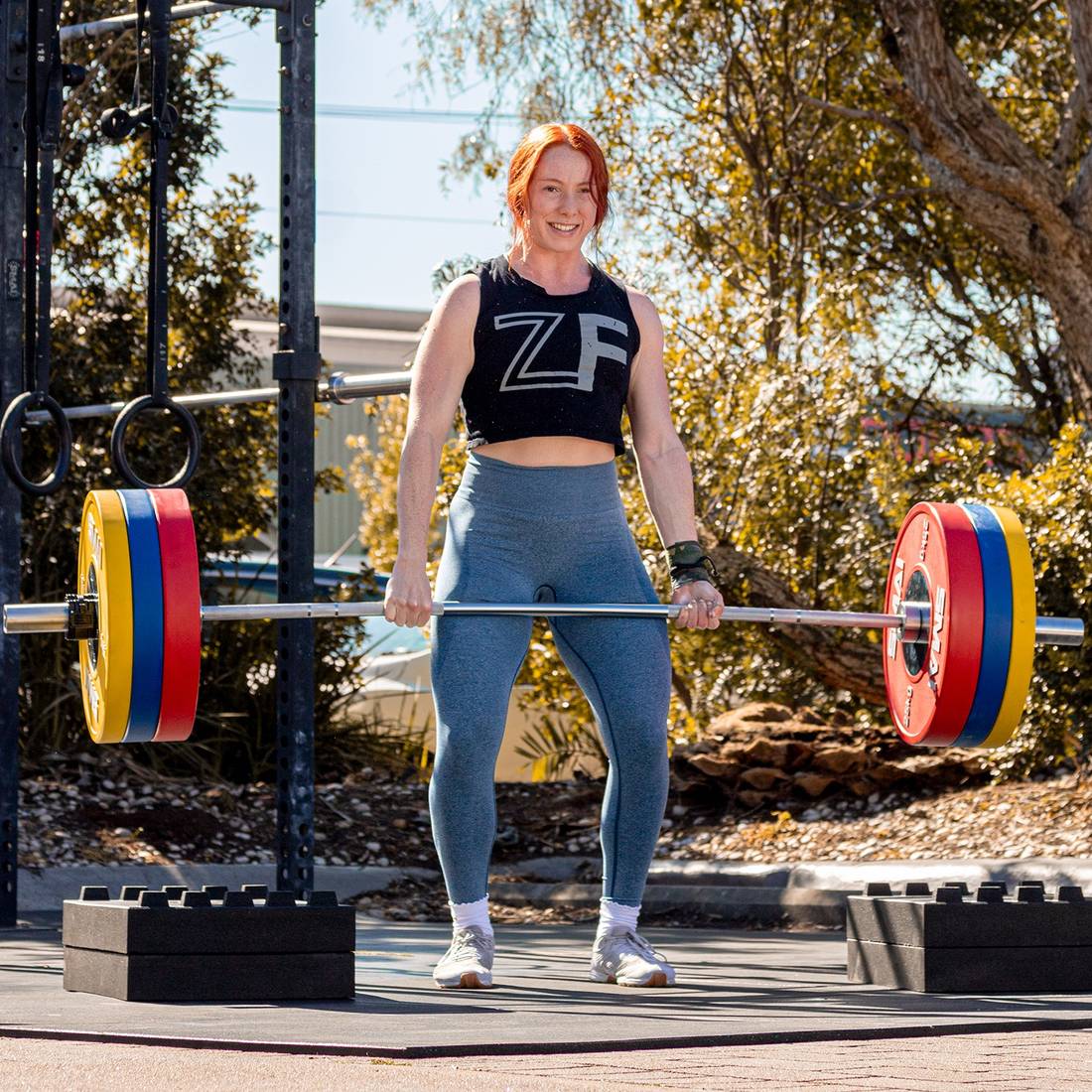 Competition Bumper Plate Set with Barbell - 120kg