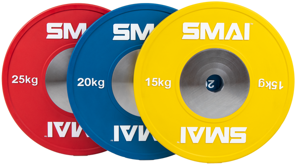 Competition Bumper Plate Set with Barbell - 120kg