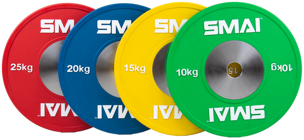 Competition Bumper Plate Set with Barbell - 140kg