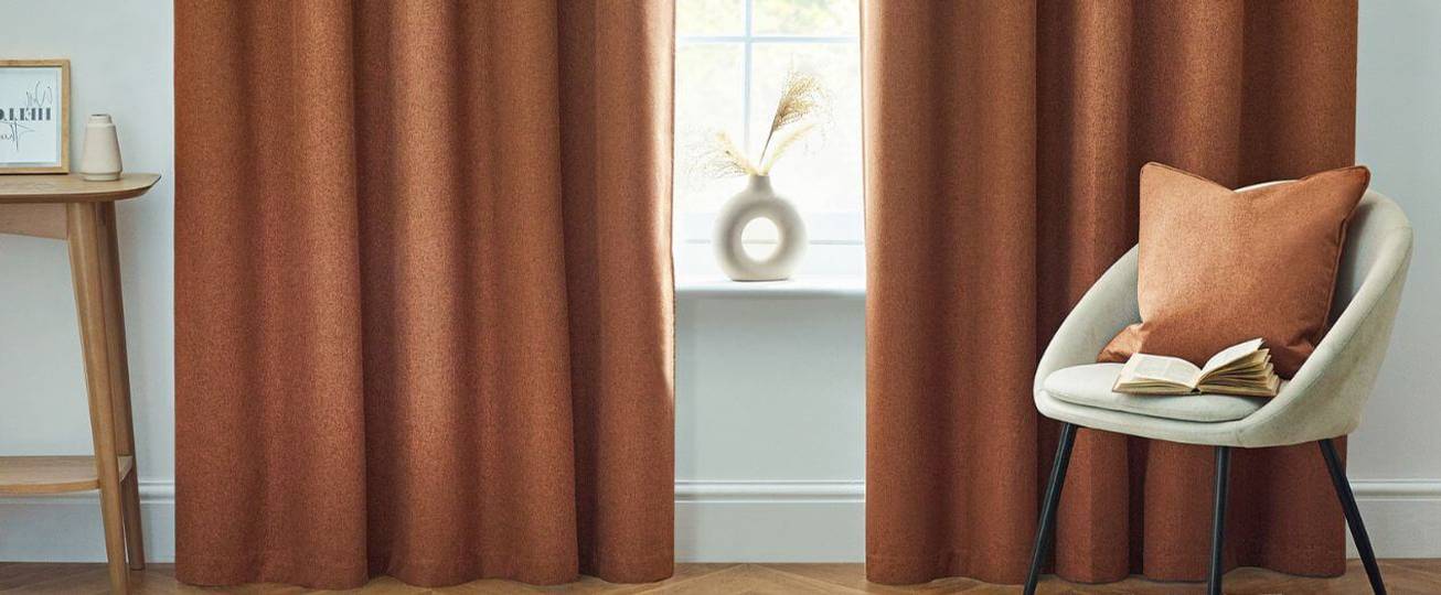 Orange Curtains