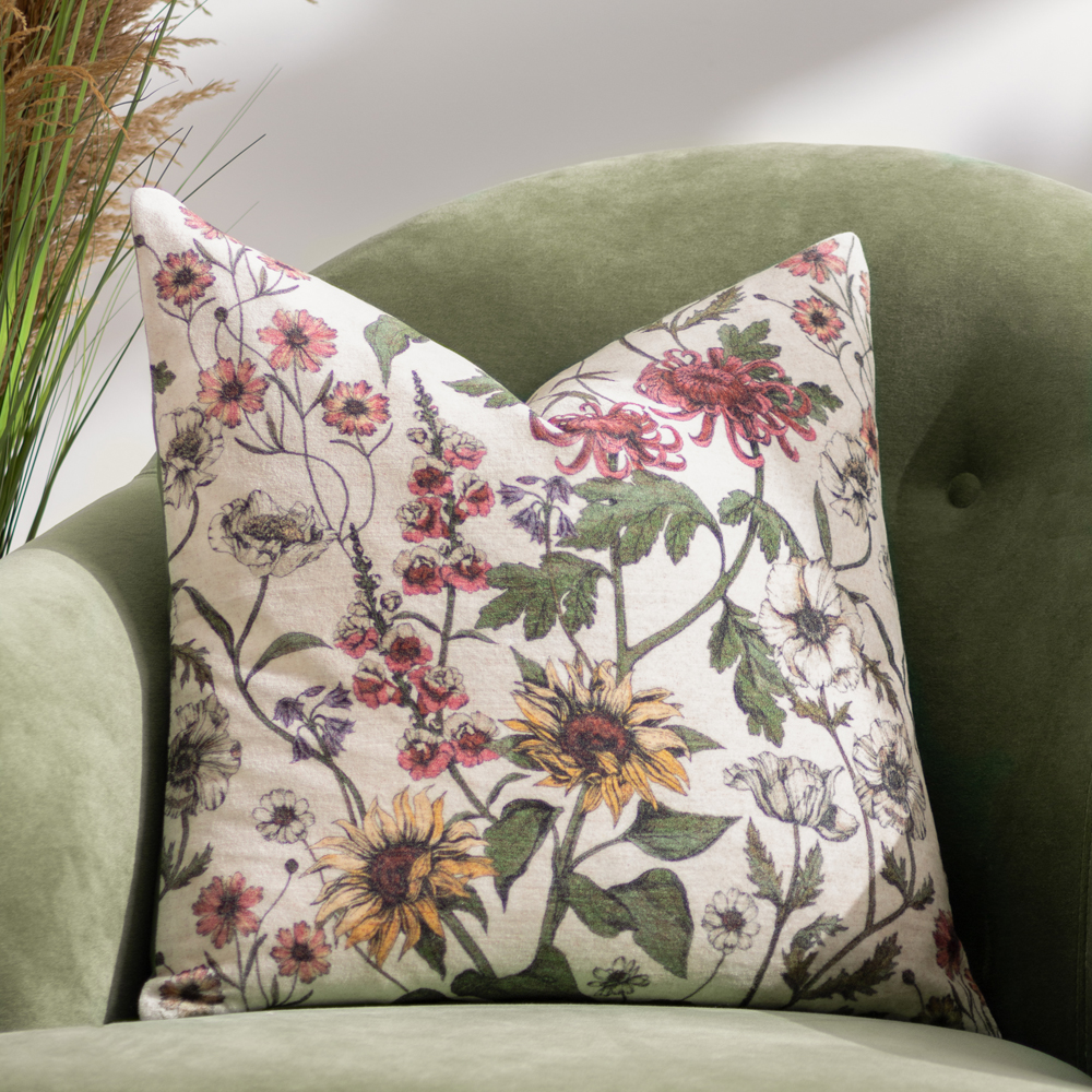 Floral Velvet Cushions