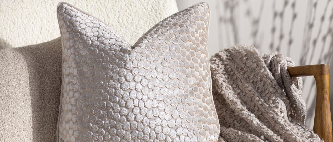 Grey textured hot sale pillows