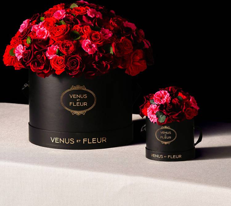 Floral Wine Glasses from Venus et Fleur Valentine's Day Gifts