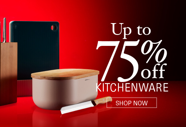 Up to 75% Off<br>Kitchenware