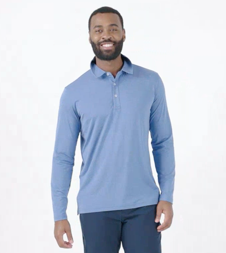 polo shirts men long sleeve