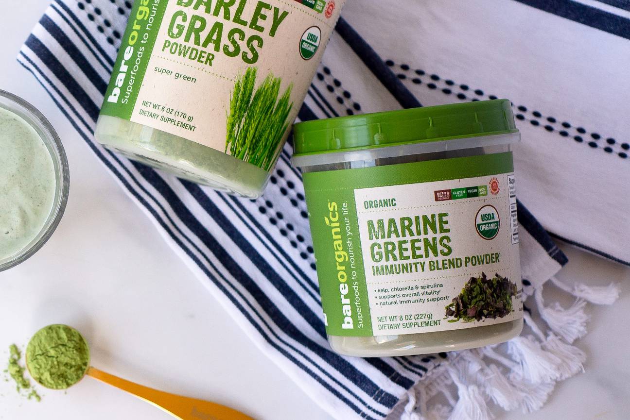 Organic Super Greens and Marine Greens Powder