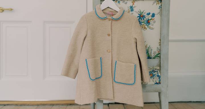 girl dress coats winter Marae Girls Dress Coat - Double Breasted Twirl Coat