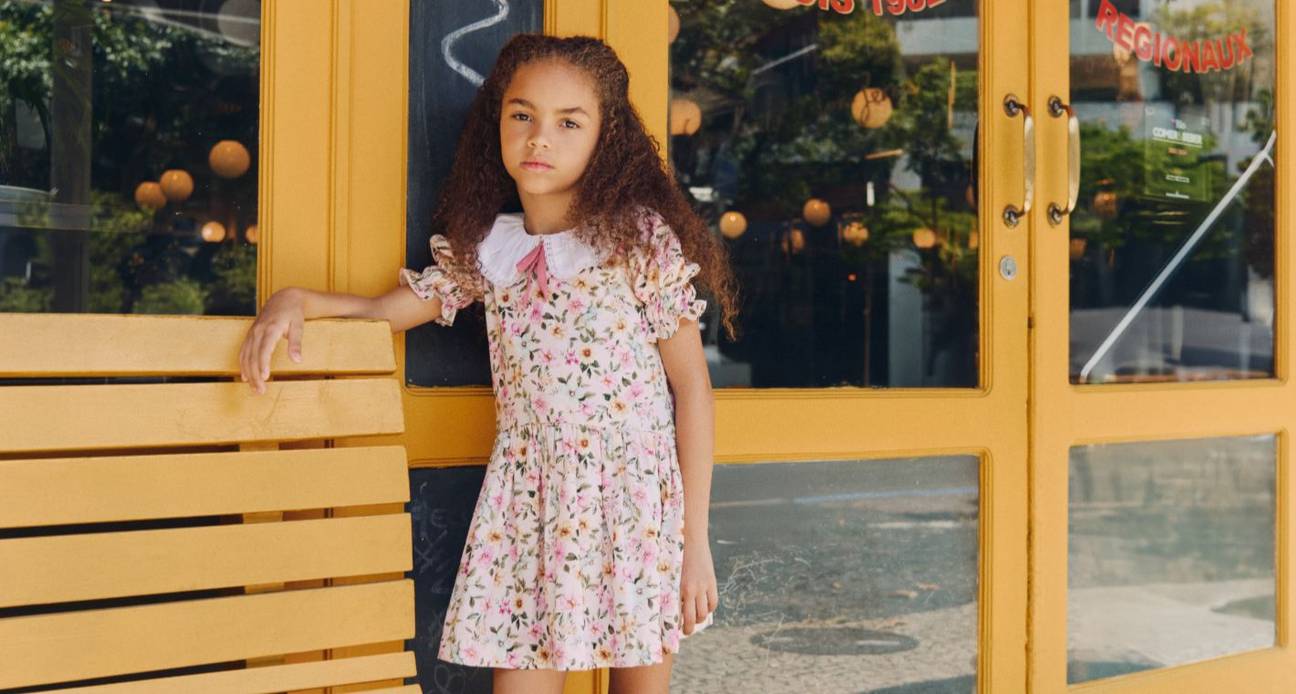 girl pink dress Maya Party Luxury Girls - Dusty Rose back zipper for an even better fit Dreaming With Fairies Pink Butterfly