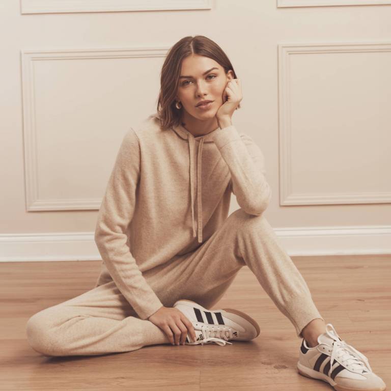Models wearing the Off-Duty Hoodie and Jogger