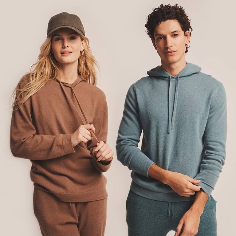 Models wearing the Off-Duty Hoodie and Jogger