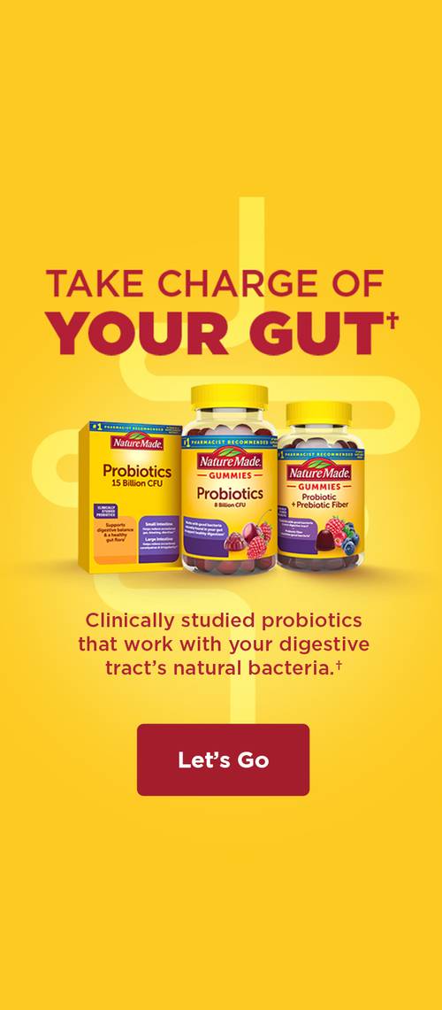 Take Charge of Your Gut! - Clinically studied probiotic gummies that work with your digestive tract’s natural bacteria.†