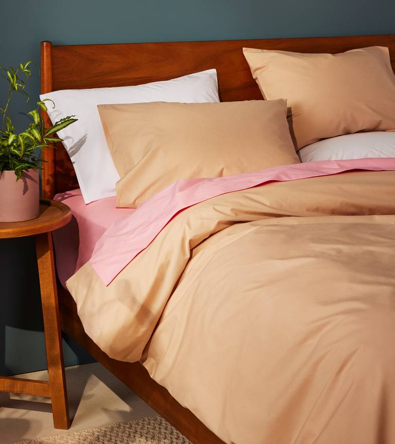 Bed with Brooklinen Sheets