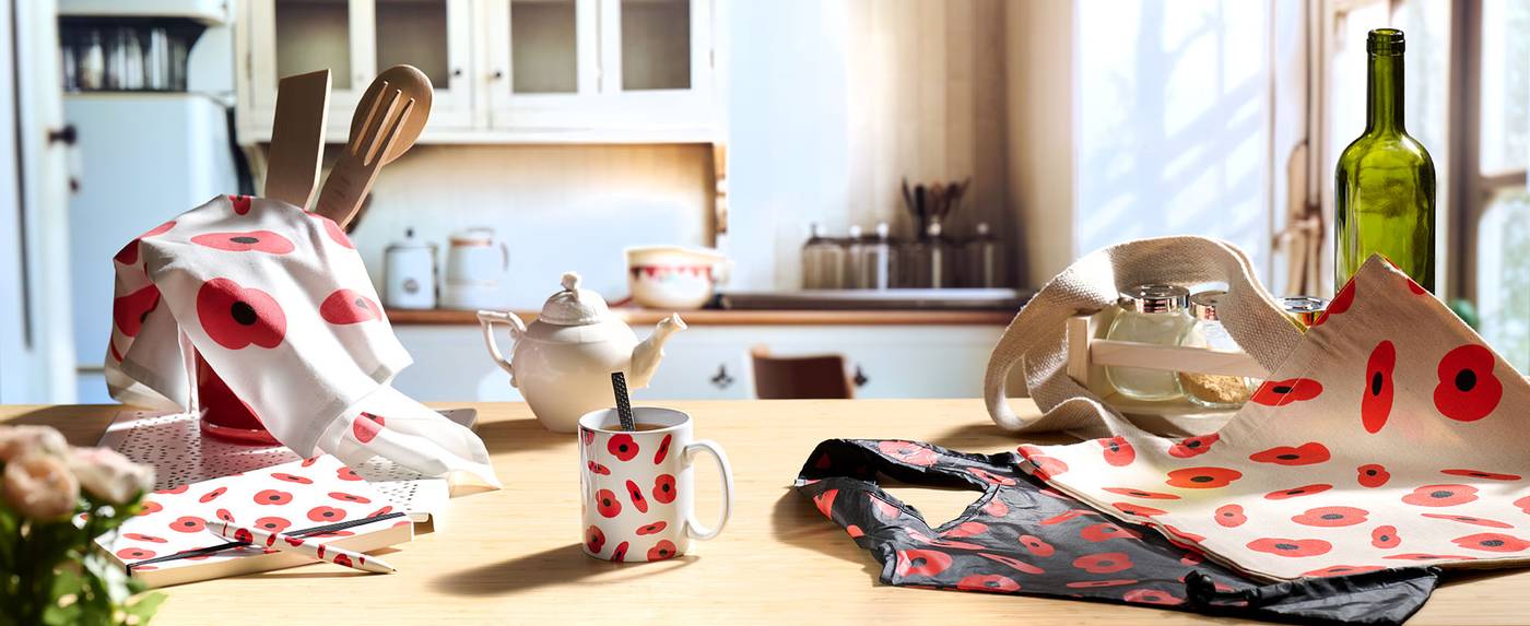 Falling Poppies Collection | Charity Gifts | Poppy Shop UK