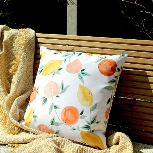 patterned. Outdoor Cushions + Covers