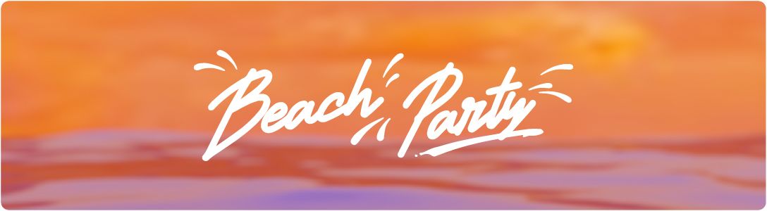 An image or gif reading Beach Party