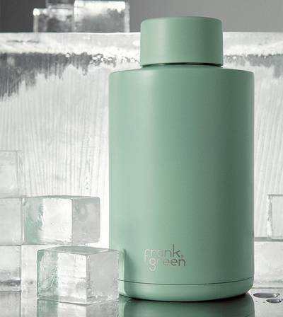 Frank Green Ceramic Reusable Bottle with Straw 2L (68oz) Blushed