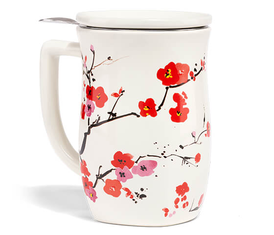 Fiore Steeping Cup with Infuser Sakura | Luxury Teaware and 