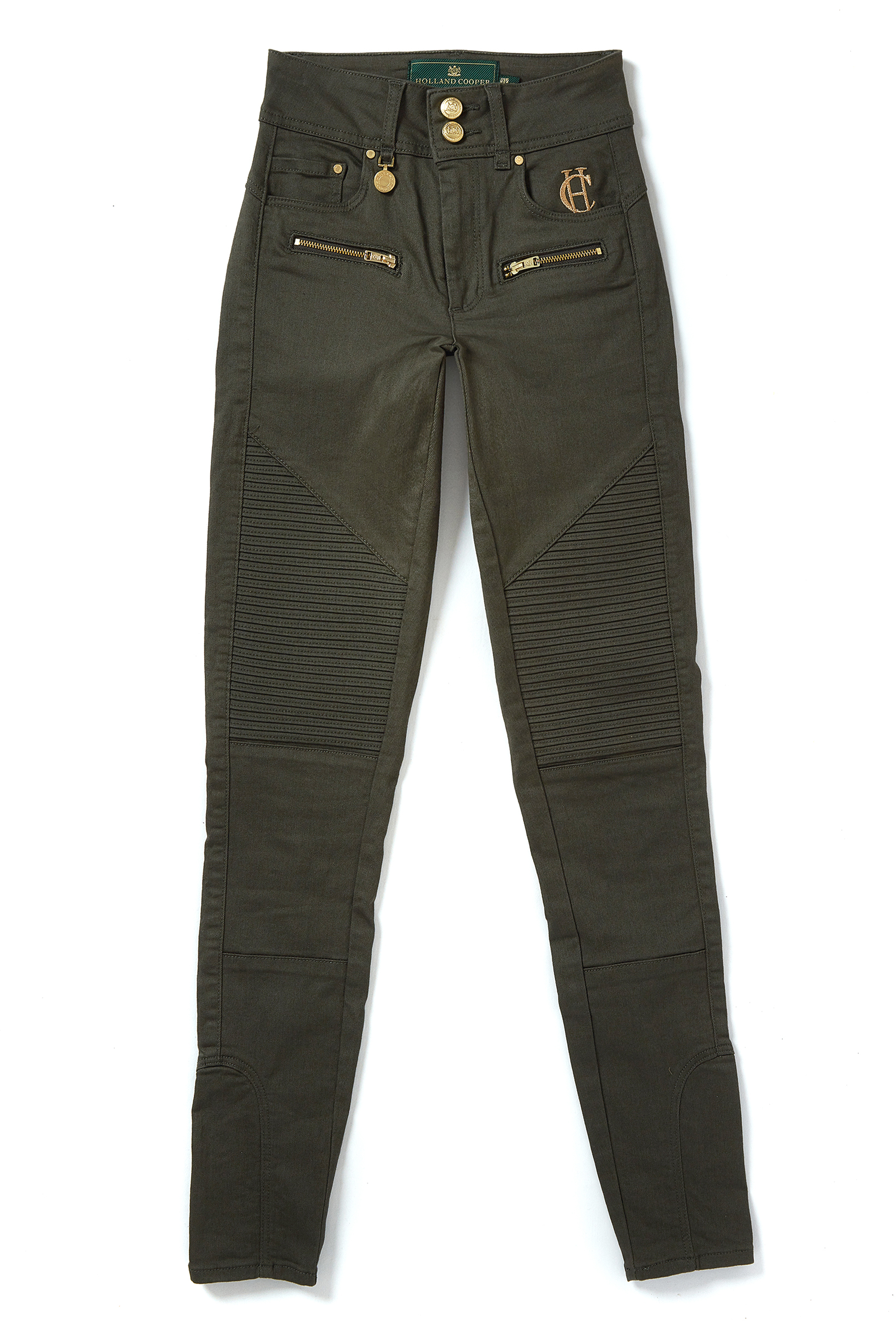 High Waisted Straight Trouser (Black Barathea)