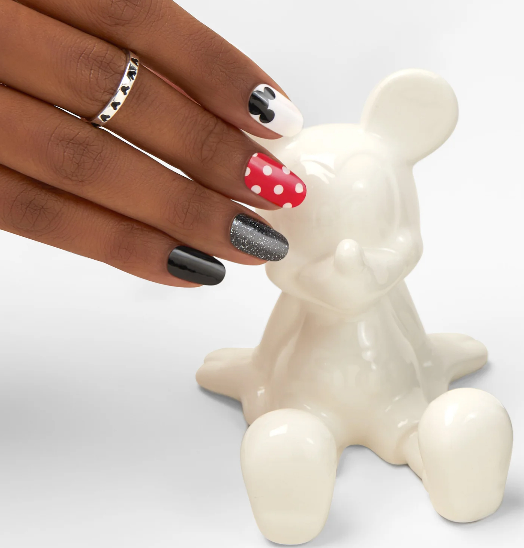 Diva Nails & Spa - ❤️🖤🤍DISNEY Mickey and Minnie Mouse🤍🖤❤️ Inspired nail  art ONLY at DIVA NAILS & SPA Tomball 😍 Call us to book your appointment  today! - ❤️ DIVA NAILS