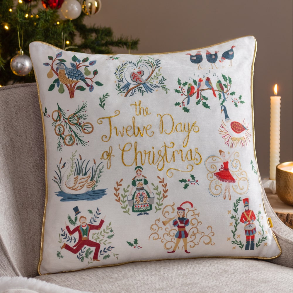 cushions. Christmas