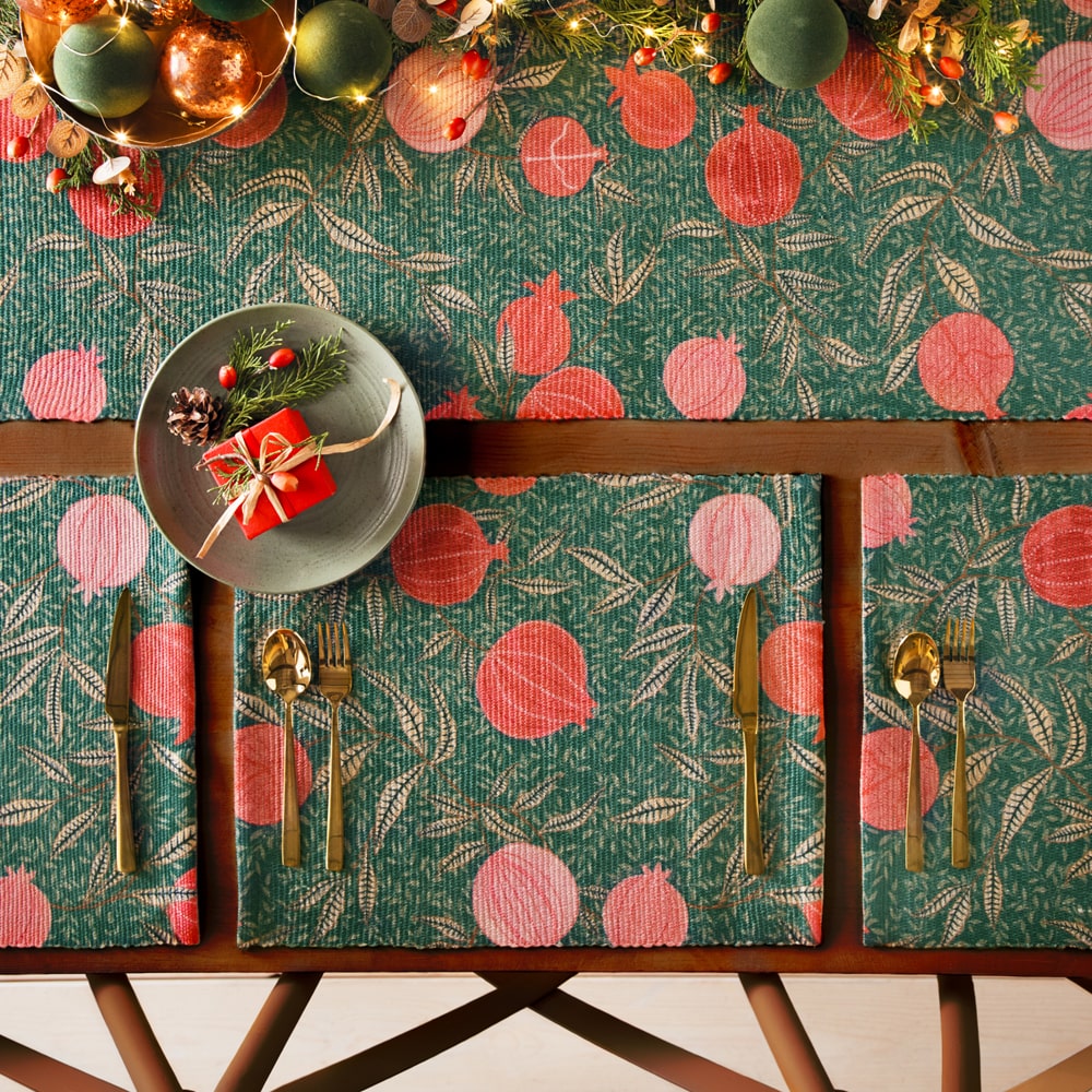 table linen. Christmas