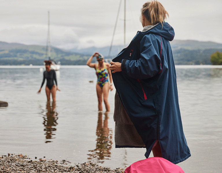 Red Original Women's LongSleeve Waterproof Changing Robes
