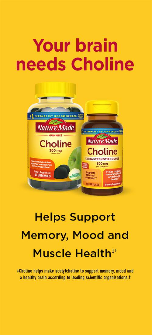 Choline Extra Strength Dosage 800 Mg