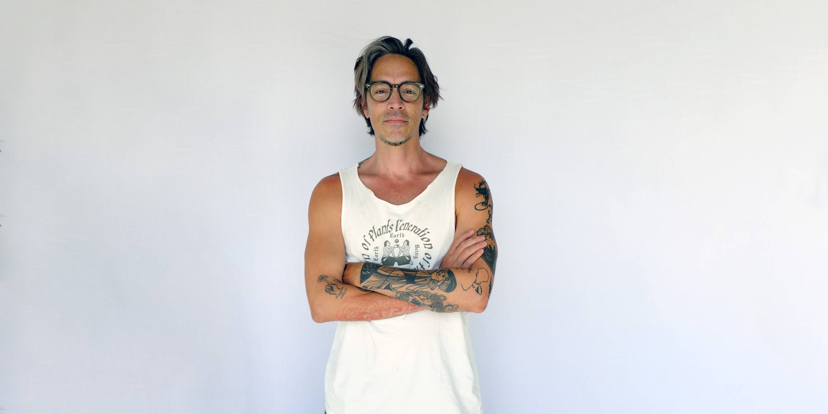 Pictured: Brandon Boyd - American singer, songwriter, and painter.