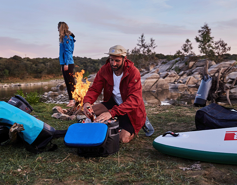 Duffel Bags Duffel coat Camping, gift bag, accessories, river, camping png