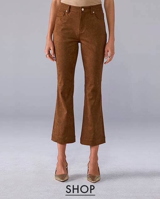 brown kick flare pant