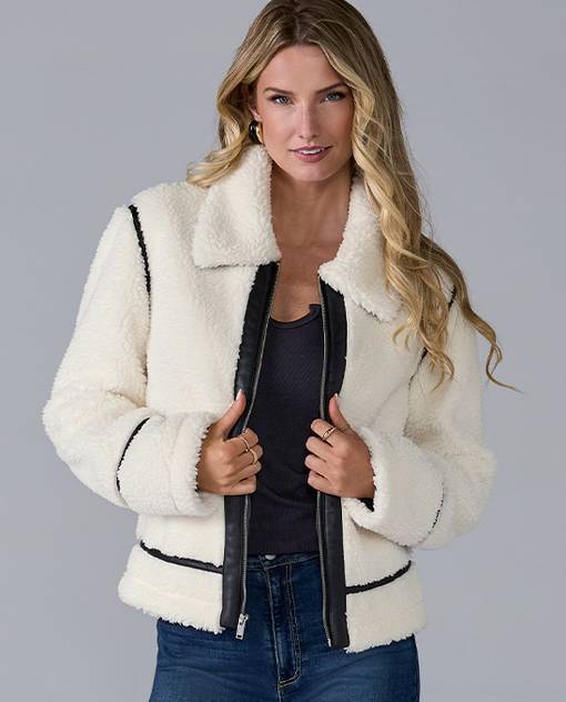 models wearing white jacket