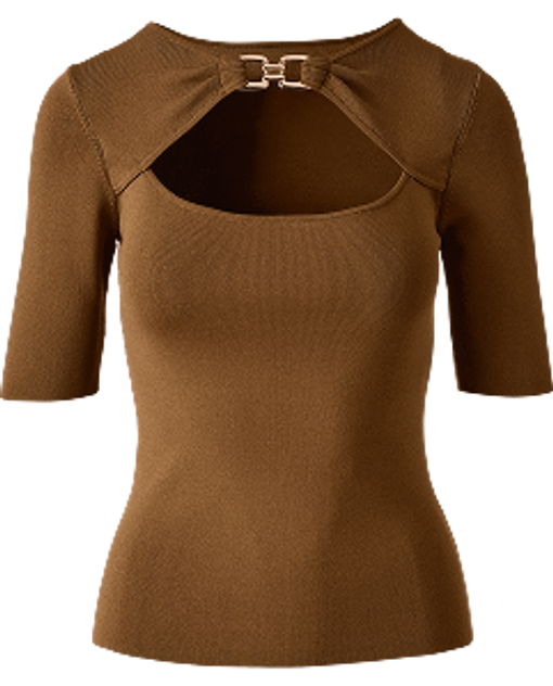 Brown sweater top