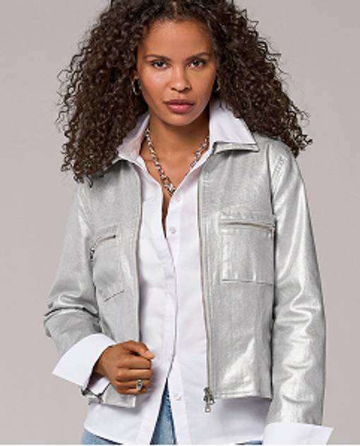 silver jacket