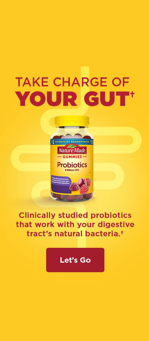 Take Charge of Your Gut! - Clinically studied probiotic gummies that work with your digestive tract’s natural bacteria.†