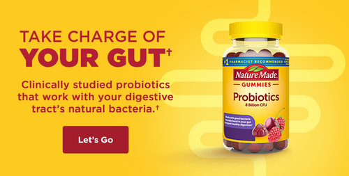 Take Charge of Your Gut! - Clinically studied probiotic gummies that work with your digestive tract’s natural bacteria.†