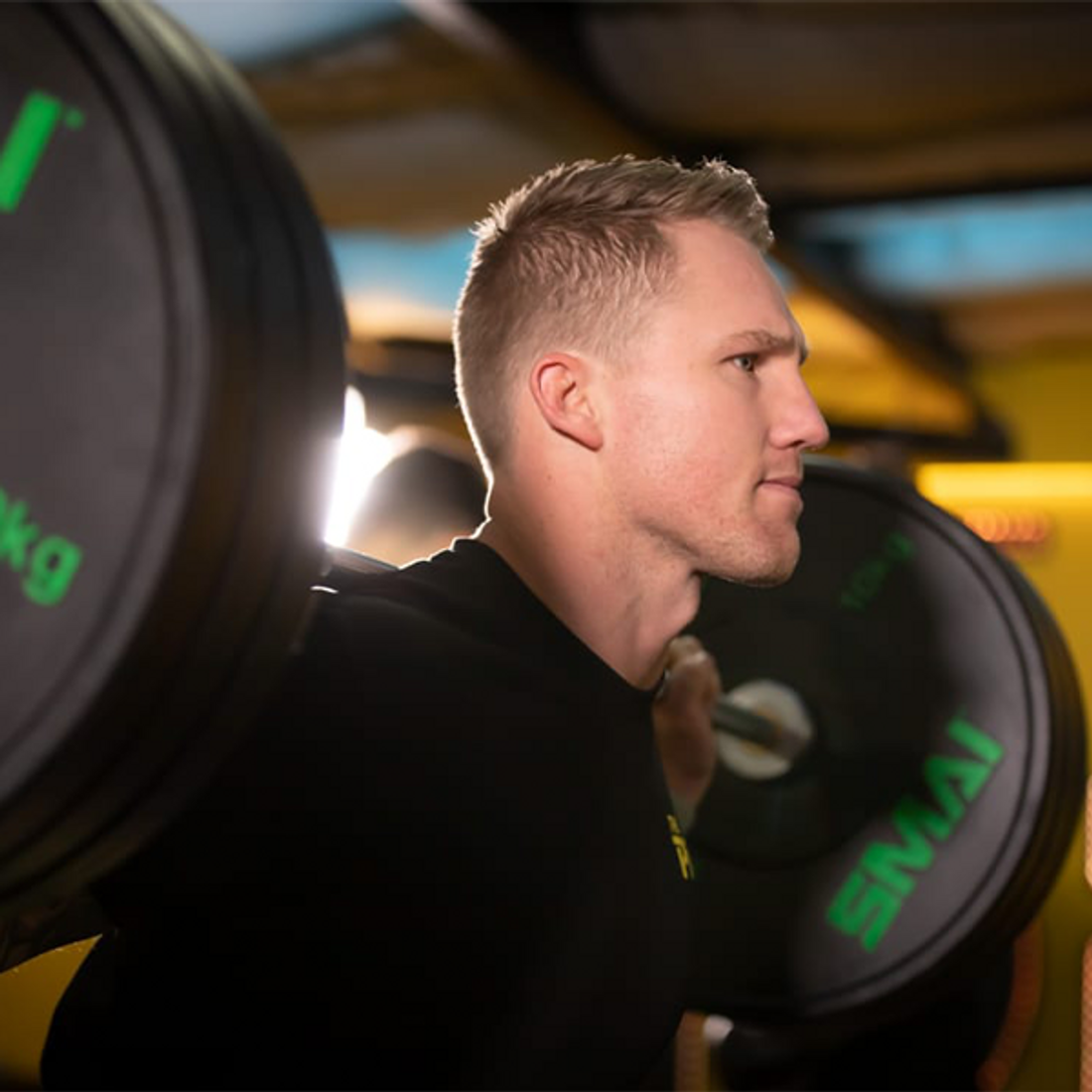 135kg HD Bumper Plate Set Inc 15kg Barbell