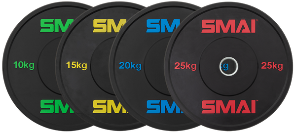 160kg HD Bumper Plate Set Inc 20kg Barbell